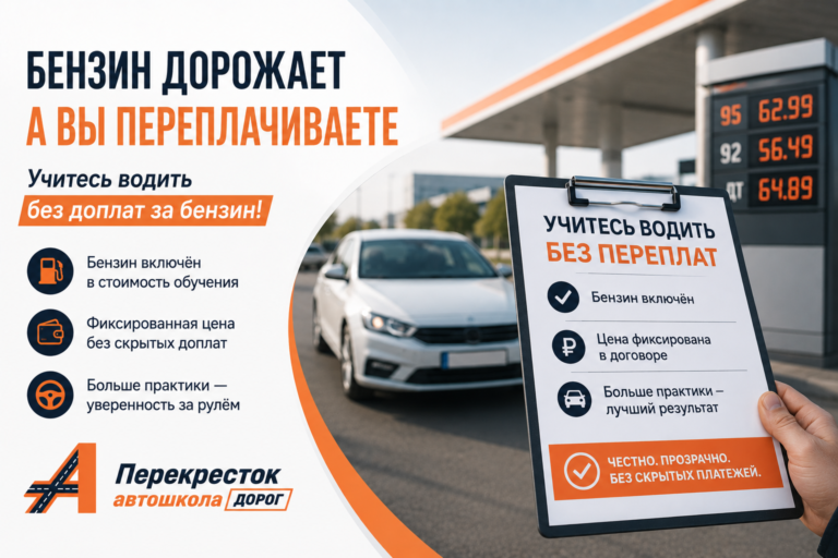Бензин дорожает быстрее, чем вы учитесь водить: как ученики автошкол незаметно переплачивают тысячи рублей
